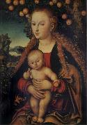 Lucas Cranach the Elder THe Virgin and Child under the Apple-tree